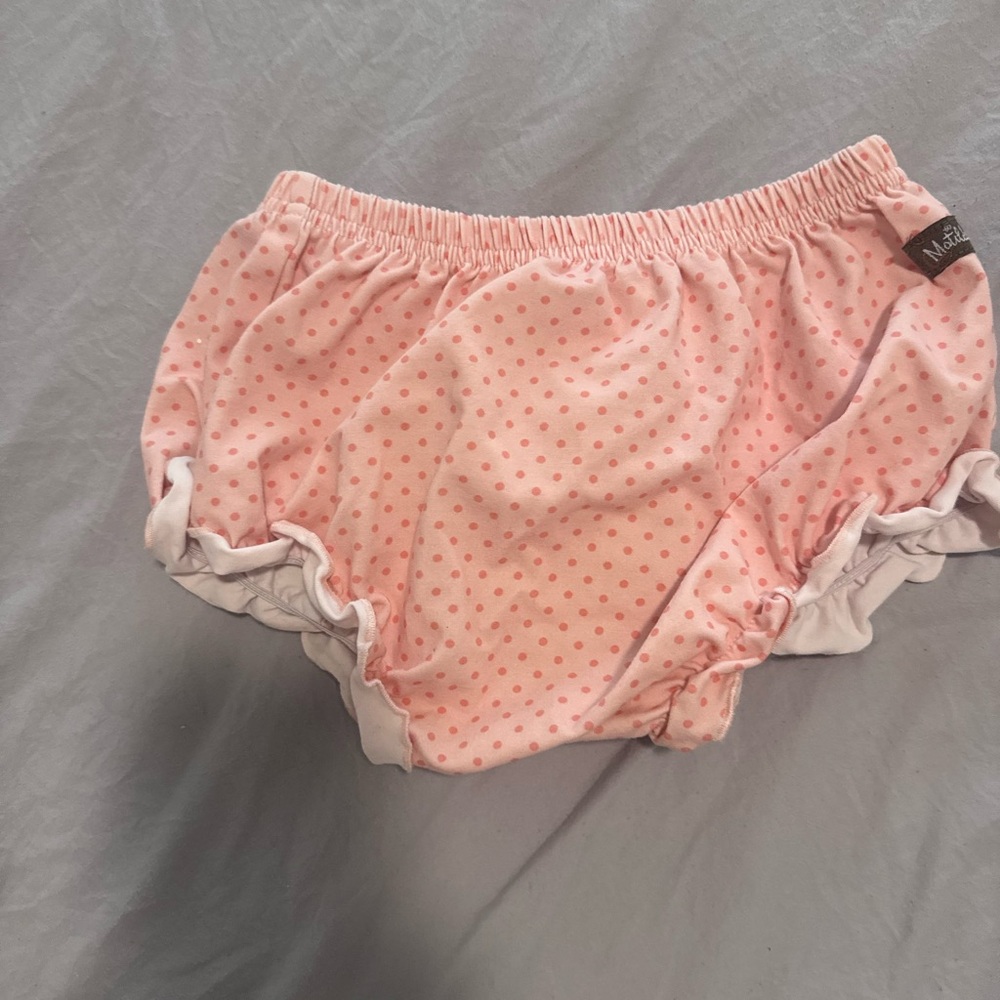 Matilda Jane Pink Polka Dot Diaper Cover